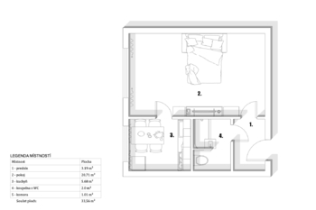 Prodej bytu 1+1 v osobním vlastnictví 34 m², Praha 8 - Střížkov