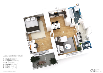 Prodej bytu 2+kk v osobním vlastnictví 48 m², Praha 3 - Žižkov