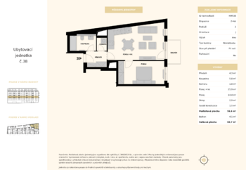 Prodej bytu 2+kk v osobním vlastnictví 68 m², Praha 4 - Nusle