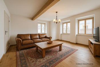 vizualizace obývací pokoj - Prodej domu 156 m², Kočín