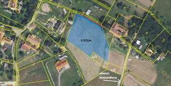 Prodej pozemku 3521 m², Vračovice-Orlov