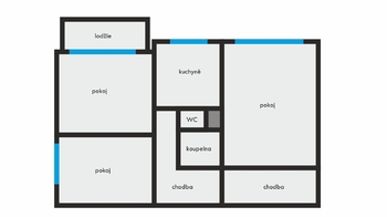 Prodej bytu 3+1 v družstevním vlastnictví 73 m², Opava