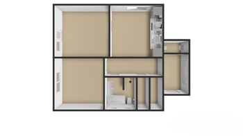 3D půdory přízemí - Prodej domu 170 m², Karolinka