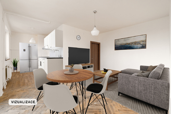Obývací pokoj  - Prodej bytu 3+kk v osobním vlastnictví 63 m², Havlíčkův Brod