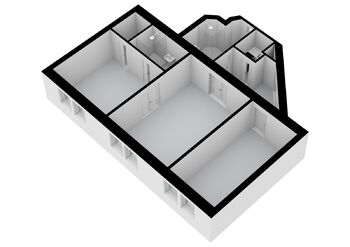 Plánek bytu - Pronájem bytu 3+kk v osobním vlastnictví 75 m², Praha 8 - Karlín
