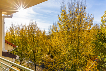 výhled z lodžie - Prodej bytu 3+kk v družstevním vlastnictví 82 m², Nymburk