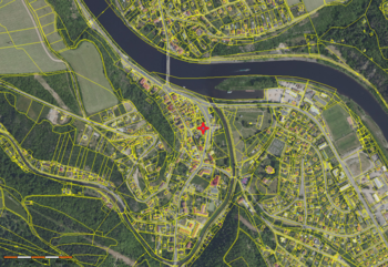 mapa - Prodej pozemku 585 m², Štěchovice