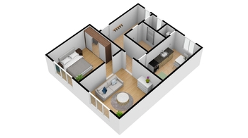 Pronájem bytu 2+1 v osobním vlastnictví 63 m², Bechyně