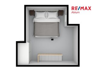 Plánek bytu - Pronájem bytu 2+kk v osobním vlastnictví 70 m², Praha 8 - Karlín