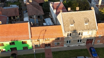 Pohled z výšky - Prodej domu 120 m², Čelechovice na Hané