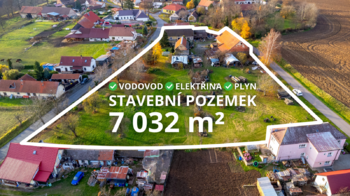 Prodej pozemku 7032 m², Žleby