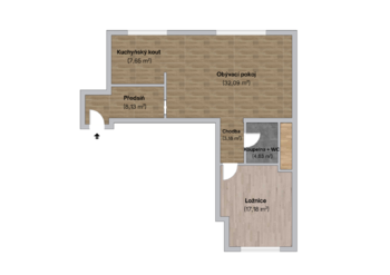 Prodej bytu 2+kk v osobním vlastnictví 73 m², Beroun