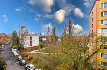 Výhled z bytu - Pronájem bytu 1+1 v osobním vlastnictví 36 m², Litoměřice