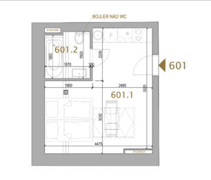 Pronájem bytu 1+kk v osobním vlastnictví 24 m², Praha 2 - Nové Město