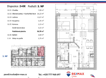 Prodej bytu 2+kk v osobním vlastnictví 77 m², Plzeň