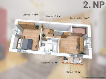 Prodej bytu 3+kk v osobním vlastnictví 84 m², Velké Přílepy