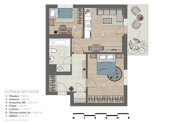 Prodej bytu 3+kk v družstevním vlastnictví 61 m², Praha 9 - Prosek