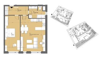 Prodej bytu 2+kk v osobním vlastnictví 77 m², České Budějovice