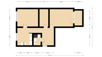 Pronájem bytu 2+1 v osobním vlastnictví 61 m², Slaný