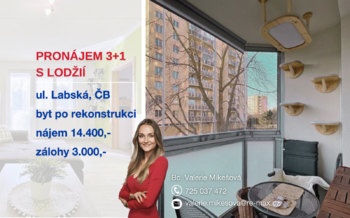 Pronájem bytu 3+1 v osobním vlastnictví 81 m², České Budějovice