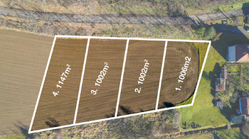 Prodej pozemku 1006 m², Sedlčany