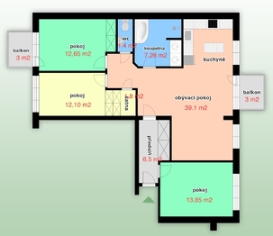 Prodej bytu 4+kk v osobním vlastnictví 121 m², Brno