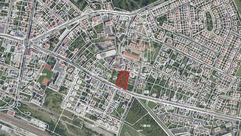 katastrální snímek - Prodej pozemku 2143 m², Praha 9 - Satalice