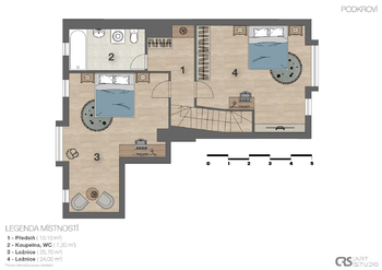 Pronájem bytu 4+1 v družstevním vlastnictví 149 m², Praha 4 - Chodov