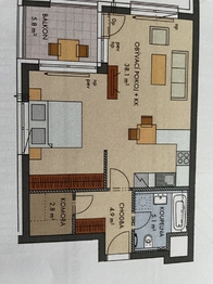 Pronájem bytu 2+kk v družstevním vlastnictví 60 m², Praha 5 - Hlubočepy