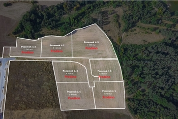 Prodej pozemku 5450 m², Třebíč