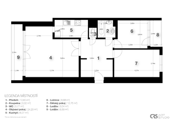 Prodej bytu 3+kk v osobním vlastnictví 80 m², Praha 4 - Michle