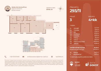 Prodej bytu 4+kk v osobním vlastnictví 101 m², Doksy