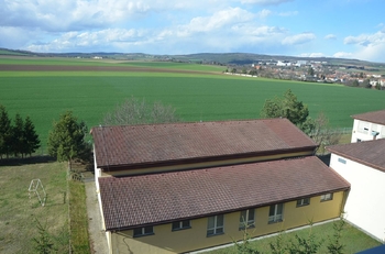 Pohled z okna - Prodej bytu 3+1 v osobním vlastnictví 75 m², Vyškov