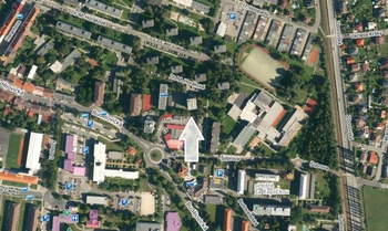 Orientační mapa - Pronájem bytu 2+kk v osobním vlastnictví 40 m², Písek