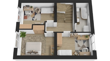 Půdorys patro - Prodej domu 134 m², Opatovice nad Labem