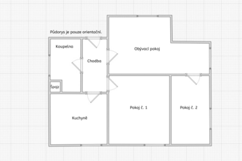 Pronájem bytu 3+1 v osobním vlastnictví 60 m², Liberec