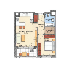 Prodej bytu 2+kk v družstevním vlastnictví 61 m², Praha 6 - Ruzyně