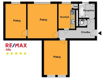 Pronájem bytu 3+1 v osobním vlastnictví 59 m², Český Brod