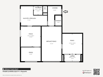 Prodej bytu 4+1 v družstevním vlastnictví 79 m², Humpolec