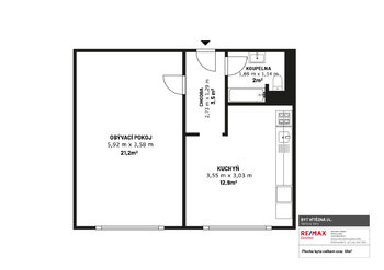 Pronájem bytu 2+kk v osobním vlastnictví 42 m², Karlovy Vary