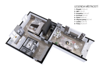 Prodej bytu 2+1 v osobním vlastnictví 67 m², Hradec Králové