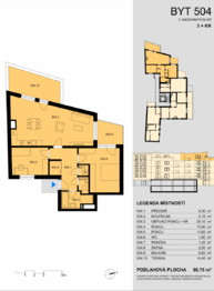 Pronájem bytu 3+kk v osobním vlastnictví 87 m², Praha 2 - Nové Město
