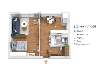 Prodej bytu 1+1 v osobním vlastnictví 38 m², Frýdek-Místek