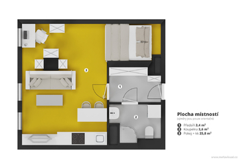 Prodej bytu 1+kk v osobním vlastnictví 33 m², Praha 7 - Holešovice