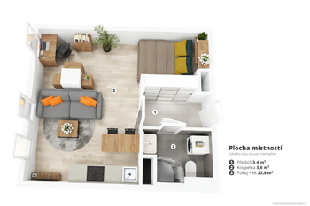 Prodej bytu 1+kk v osobním vlastnictví 33 m², Praha 7 - Holešovice