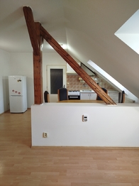 kuchyně s jídelnou z obývacího pokoje - Pronájem bytu 2+kk v osobním vlastnictví 80 m², Havlíčkův Brod