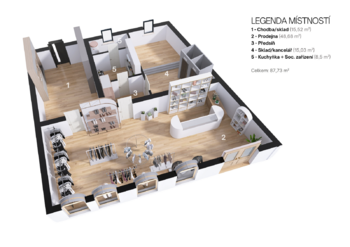 Pronájem obchodních prostor 92 m², Praha 2 - Nové Město