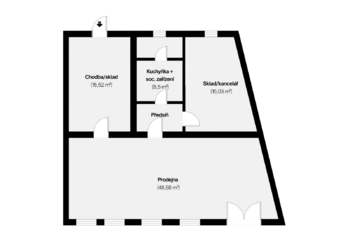 Pronájem obchodních prostor 92 m², Praha 2 - Nové Město