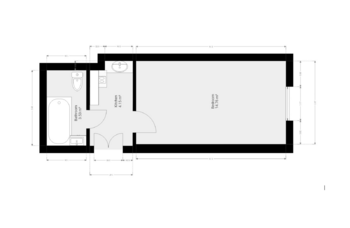 Orientační plánek - Pronájem bytu 1+1 v osobním vlastnictví 23 m², Praha 2 - Nusle