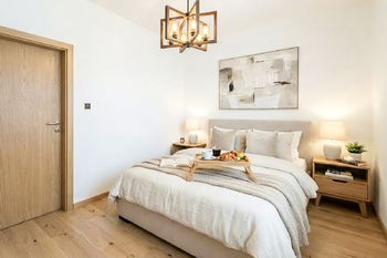 Ložnice - vizualizace budoucího stavu - Prodej bytu 3+1 v osobním vlastnictví 100 m², Praha 6 - Břevnov